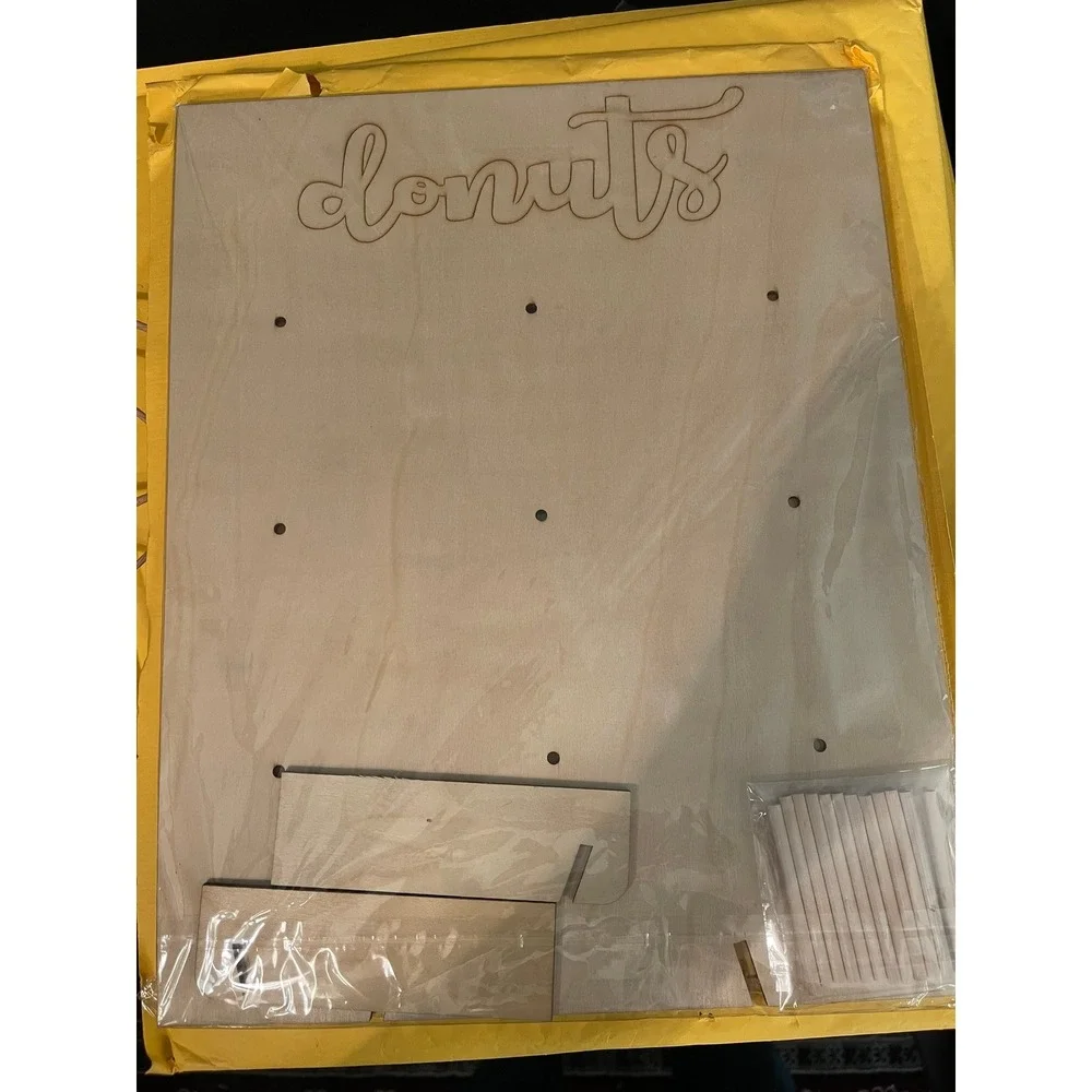 Llewyn Donut Wall Display Stand L Size Wood for Parties Events